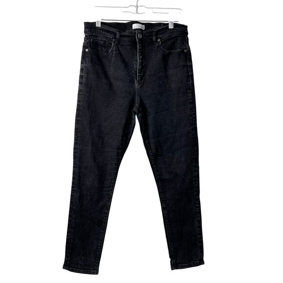 LOFT Denim - LOFT Skinny Jeans Women 31/12 Black High Rise Stretch Crop Classic Denim